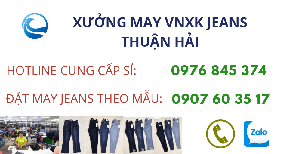 tìm xưởng chuyên may và cung cấp sỉ quần jeans nữ vnxk uy tín tại TP. HCM